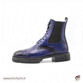 بوت بندی بلند چرم مردانه mrc117-02