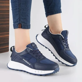 کفش و کتانی اسپرت زنانه و دخترانه مدل ریباک REEBOK رنگ سرمه ای