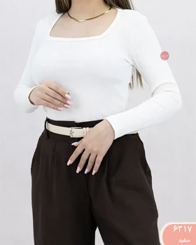 کراپ یقه خشتی 6317