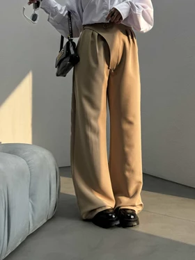 شلوار کمر دکمه دار