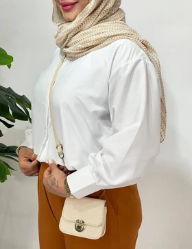 شومیز سفید لاوین کد : 0069