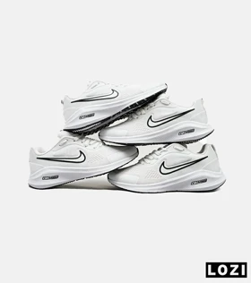 کفش کتانی بزرگ پا سفید مشکی نایک NIKE PEGASUS V10
