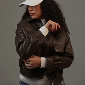 کت پاکتی چرم