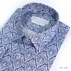 پیراهن مردانه طرح دار سفید XL کد 165528