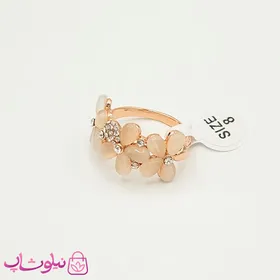 انگشتر زنانه برند کلیو Clio مدل گل نگین‌دار