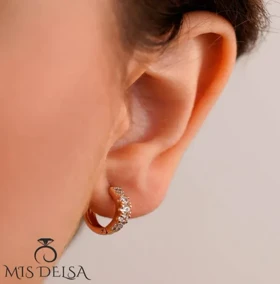 گوشواره ژوپینگ سه نگین