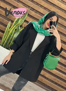 مانتو چهار دکمه دو جیب