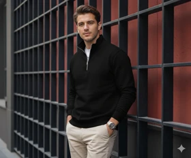 دورس نیم زیپ 3 نخ برش باکس فیت