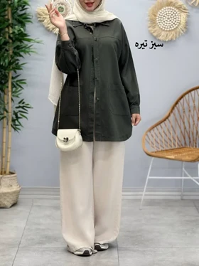 3379-مانتو کتان مرداس