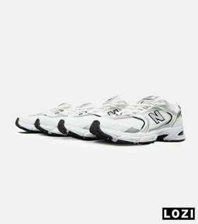 کفش کتانی بزرگپا سفید نقره ای NEW BALANCE 530 مدل 4872