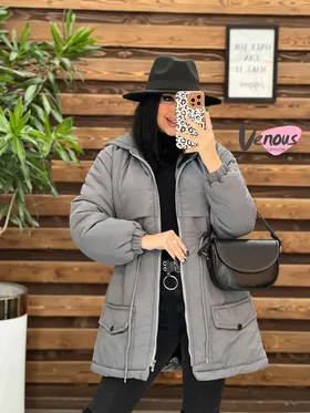 کاپشن جیب پاکتی کمرگت