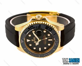ساعت مچی رولکس یاخ مستر مردانه طلایی بند رابر Rolex-2581-G