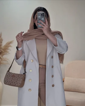 کت ماکسی دکمه طلایی