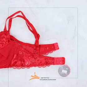 ست قرمز فنردار برند نوشه پوش
