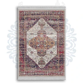 فرشینه از جنس پارچه هازان مخمل ترک طرح گلیم برند دفه کد DDGG 33