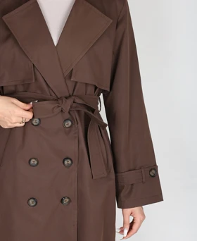 بارانی کتان بلند کد 12 MNU