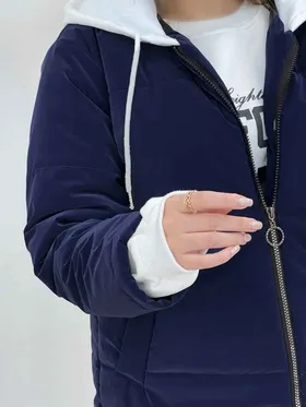 کاپشن کلاهدار پایین گت