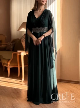 ماکسی سایزبزرگ کمرنگینی شنلدار