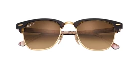عینک آفتابی RayBan 3016 51 Clubmaster Tortoise Brown Gradient Polarized
