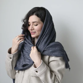 شال حصیری راه راه مدل بابونه