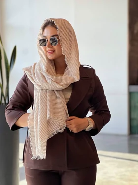 شال پاییزه لانچی (نخودی)