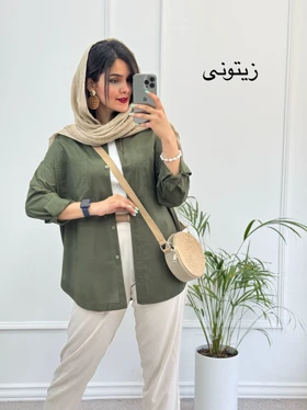 مانتو لینن وارداتی شاپرک