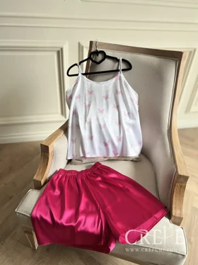 تاپ شلوارک طرح پروانه