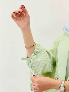 مانتو پانچ چهاردکمه آستین بند