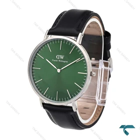 ساعت مچی مردانه دنیل ولینگتون بندچرمی صفحه سبز DW-6079-G
