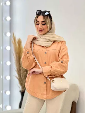 مانتو کتان دو جیب پشت پیله