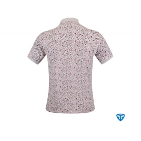 پولوشرت ضدتعریق مدل دیما طرح ملانژ قرمز