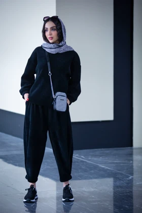 هودی شلوار بیسکوییتی پاییزه