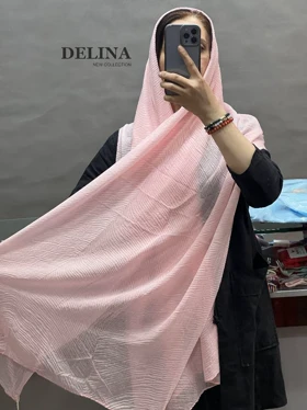 شال پلیسه سوپر نخ لطیف ترین