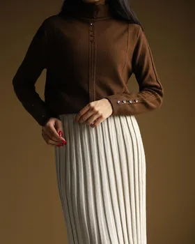 دامن پلیسه beige