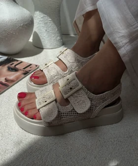 صندل زنانه مکرومه