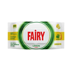 دستمال مرطوب چند منظوره فیری با رایحه لیمو 100 عددی