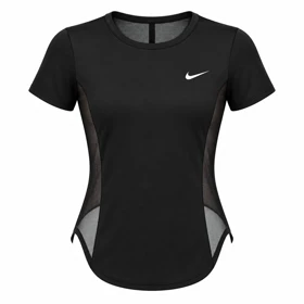 تیشرت ورزشی زنانه توردار مشکی MB FITNESS کد 66973