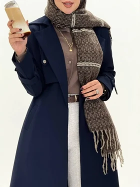 3545-بارانی آستردار هیوا