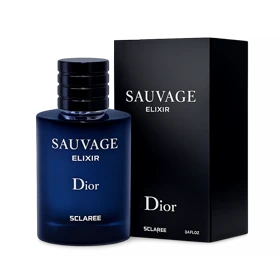 ادوپرفیوم مردانه اسکلاره Sclaree مدل دیور ساواج الکسیر Dior Sauvage Elixir حجم 100 میلی لیتر طرح مارک