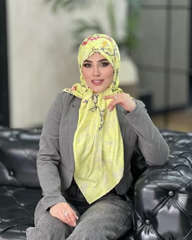 روسری دست دوز ساتن ابریشم