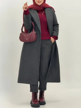 3665-پالتو مزونی برازنده ( ایراددار )