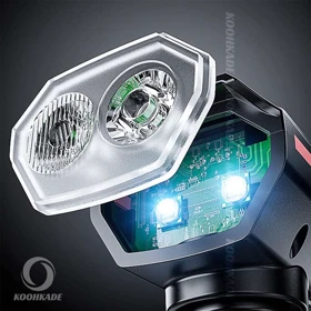 چراغ جلو دوچرخه بوق دار شارژی NITRO