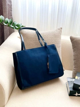 کیف جلودوخت تهمینه 3831 (سرمه ای)