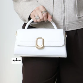 کیف زنانه مجلسی مدل مریان (سفید)