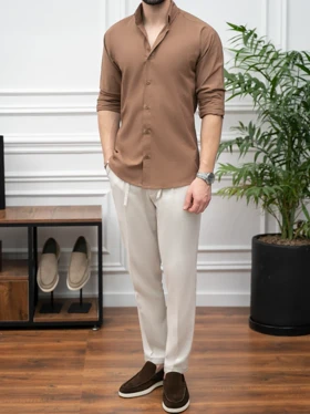 پیراهن لینن کدsh325