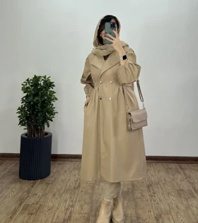 بارانی بلند ضد آب سمن