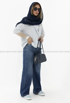 شلوار جین زنانه بگ کد1006358