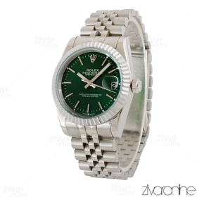 ساعت رولکس دیت جاست مردانه سیلور صفحه سبز 105237