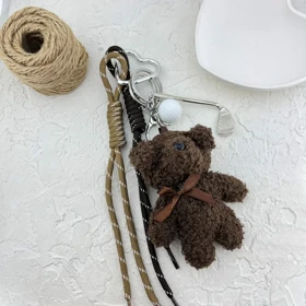 آویز کیف فانتزی طرح خرس تدی، جذاب و دوست‌داشتنی