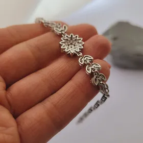دستبند جواهری طرح گل